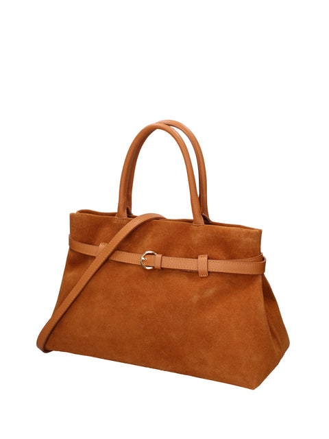 Women's Genuine Leather Handbag – Dark Leather – Made in Italy - Chiara Ferretti