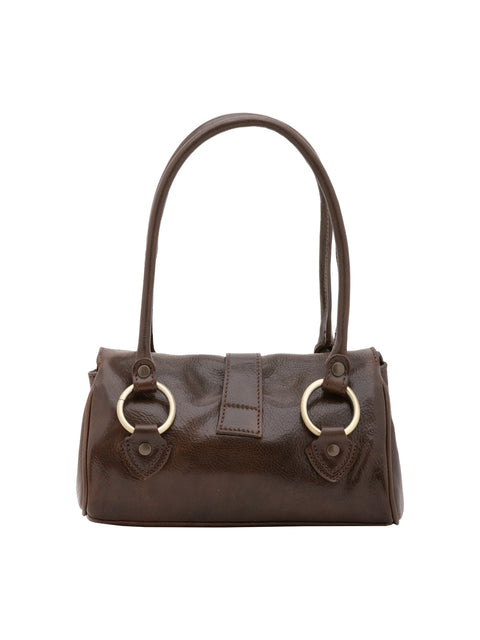 Women's Leather Doctor Bag with Double Zip Pockets – Dark Brown – Made in Italy - I Fratelli