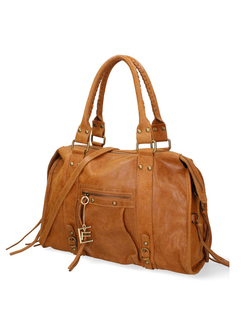 Women's Genuine Leather Bag – Dark Leather – Made in Italy - Chiara Ferretti