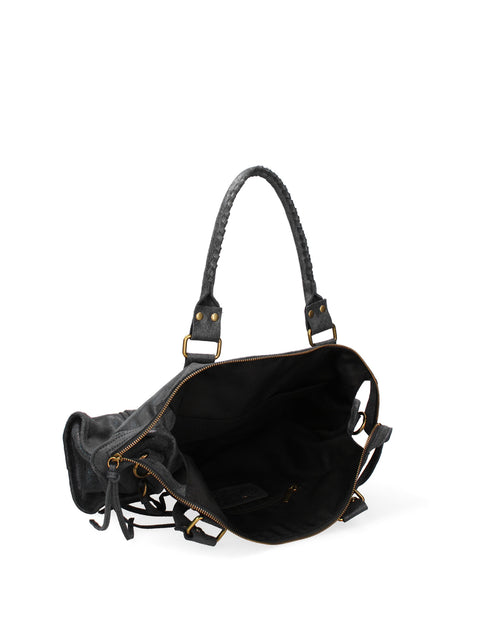 Women's Genuine Leather Bag – Black – Made in Italy - Chiara Ferretti
