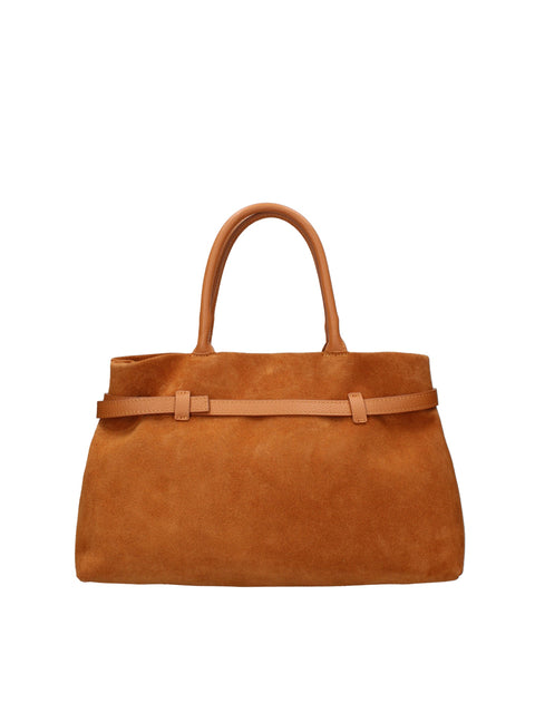 Women's Genuine Leather Handbag – Dark Leather – Made in Italy - Chiara Ferretti