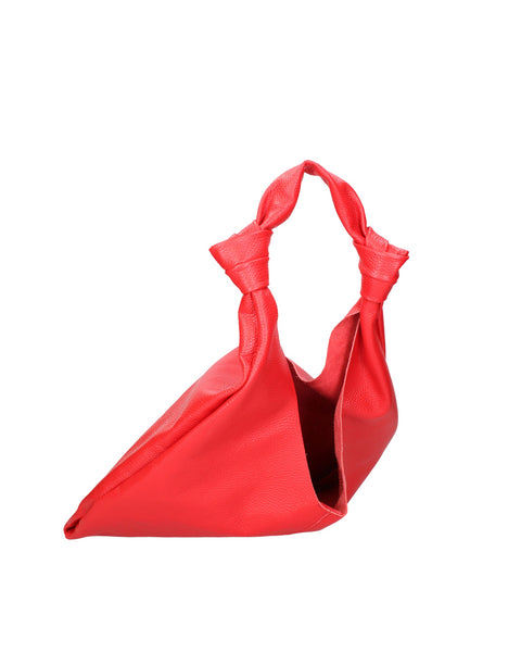 Red Genuine Leather Leather Shoulder Tote Bag Made in Italy – Red - Viola Castellani