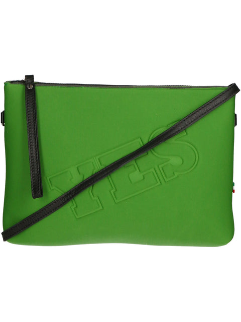 Women's Neoprene Beach Shoulder Bag with Wrist Strap – Green – Made in Italy - Gave Lux