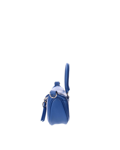 Blue Genuine Leather Leather Top Handle Handbag Made in Italy – Blueette - Viola Castellani