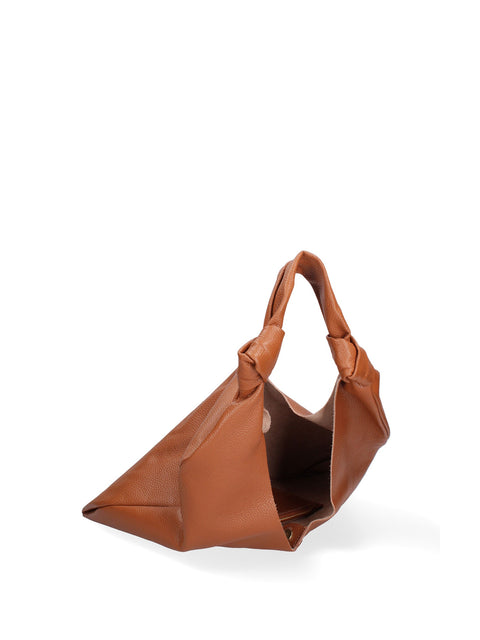 Leather Genuine Leather Leather Shoulder Tote Bag Made in Italy – Scuro - Viola Castellani