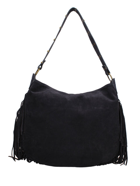 Women's Genuine Leather Handbag – Night Blue – Made in Italy - Chiara Ferretti