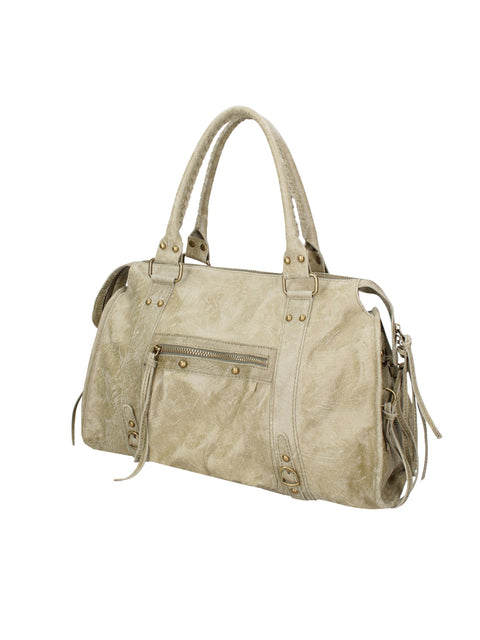 Women's Genuine Leather Shoulder Bag – Military Green – Made in Italy - Gave Lux