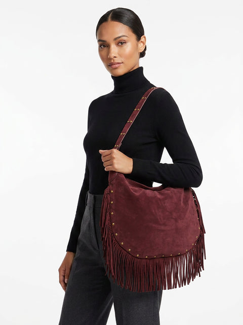 Women's Genuine Leather Handbag – Bordeaux – Made in Italy - Chiara Ferretti