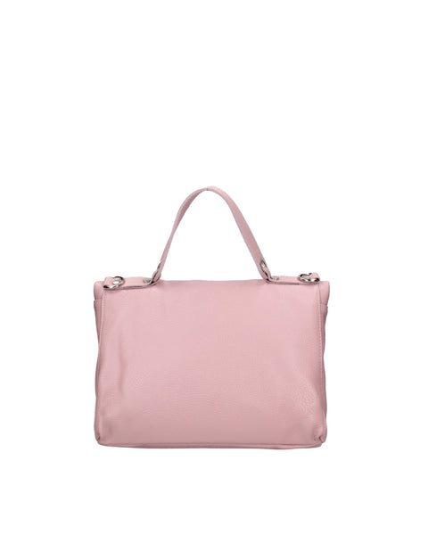 Pink Genuine Leather Convertible Leather Backpack Shoulder Bag Made in Italy – Pink - Viola Castellani