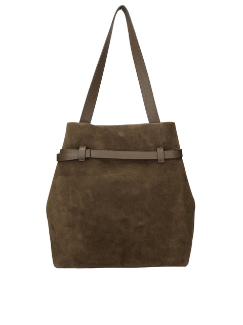 Women's Genuine Leather Handbag – Mocha - Chiara Ferretti