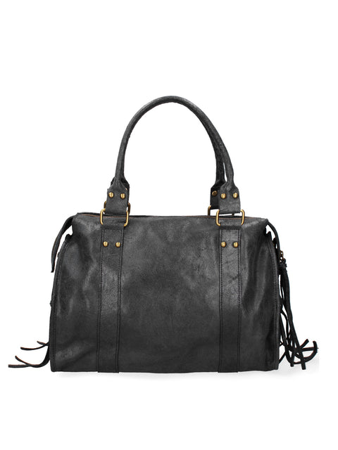 Women's Genuine Leather Bag – Black – Made in Italy - Chiara Ferretti