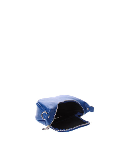 Blue Genuine Leather Leather Top Handle Handbag Made in Italy – Blueette - Viola Castellani