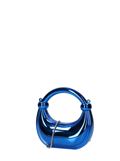Women's Plastic Handbag – Blue - Chiara Ferretti