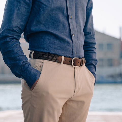 Belt - Horse cotton brown Armeria Meschieri