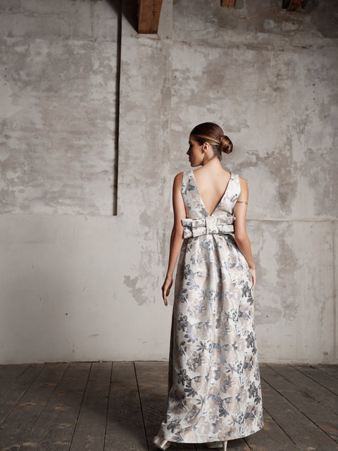 Dress - Mikado Grey Roberta Longo