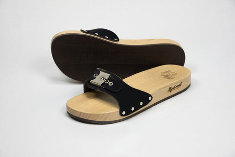 Clog - Nero Chicago Buckle Zoccol MMT