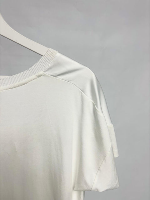 Oversized satin blouse with exotic art print SixStop