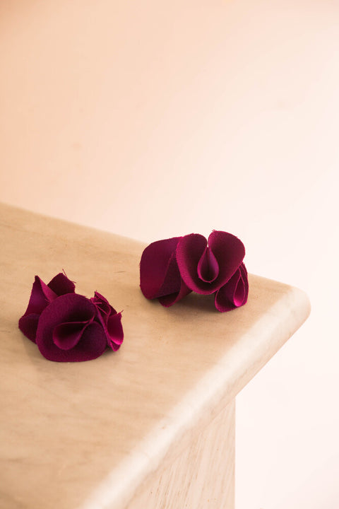 Earrings - Bouganvillea Satin Lidia Mallia