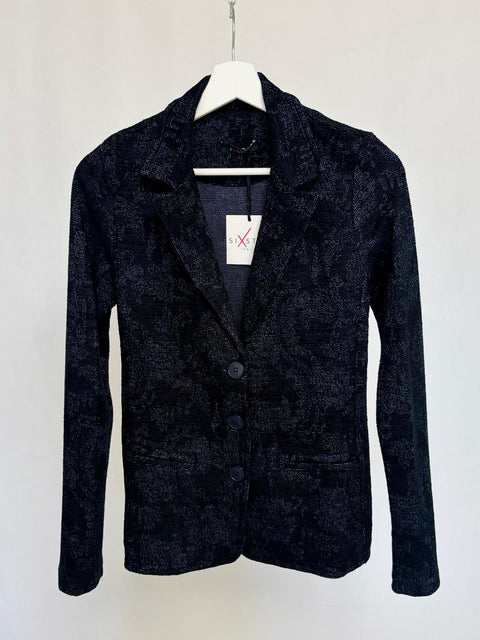 Blazer jacquard con motivo floreale SixStop