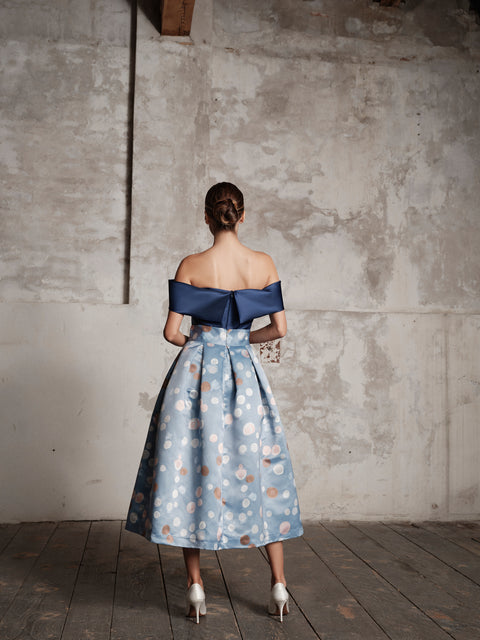 Skirt - Mikado Light Blue Roberta Longo