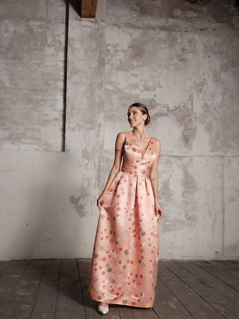 Dress - Mikado Orange Roberta Longo