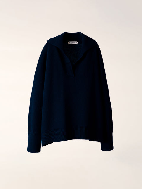 Cashmere Mix Relaxed Polo - Lèmme