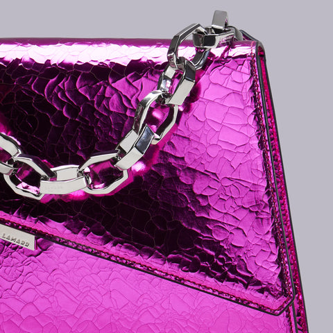 Bag - Crackle metallic fucsia Lamarr