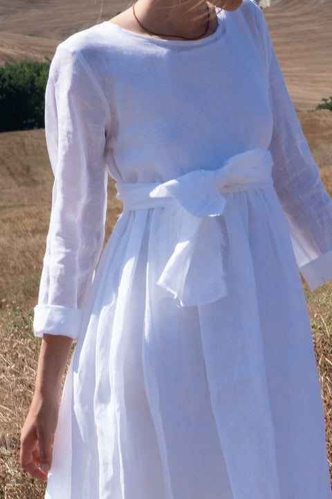 Dress - Porfido in Linen Nei Miei Panni