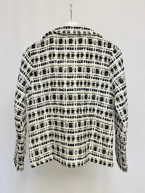 Blazer in tessuto bouclé a quadri SixStop