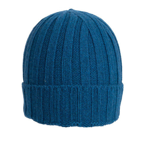 Unisex Pure Cashmere Ribbed Hat - Due Toscani