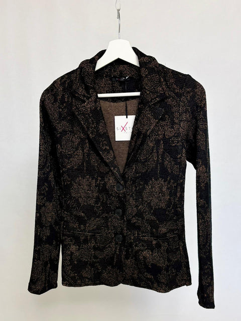 Blazer jacquard con motivo floreale SixStop