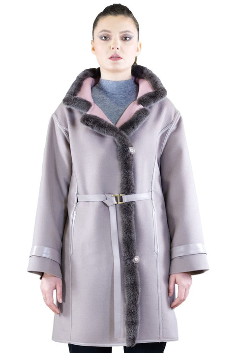 Coat - Art. Cashdouble col. Rosewood Marester
