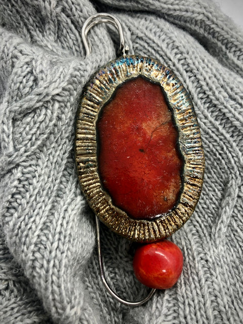 Brooch - Art. Red Solar MargaFló
