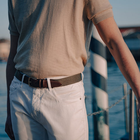 Belt - Simple brown Armeria Meschieri