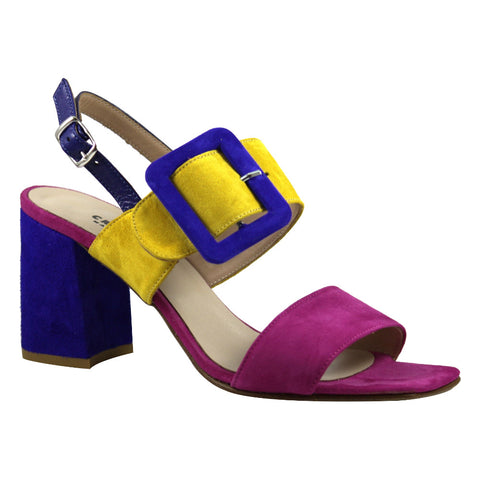 Sandals - Britney 13-T70 Fuxia multicolor Cristhàlia