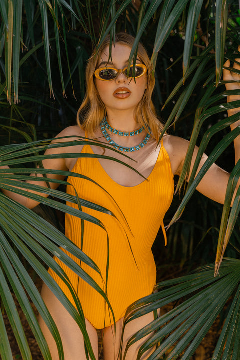 One - Piece - Vintage Stripe Saffron Edelvissa