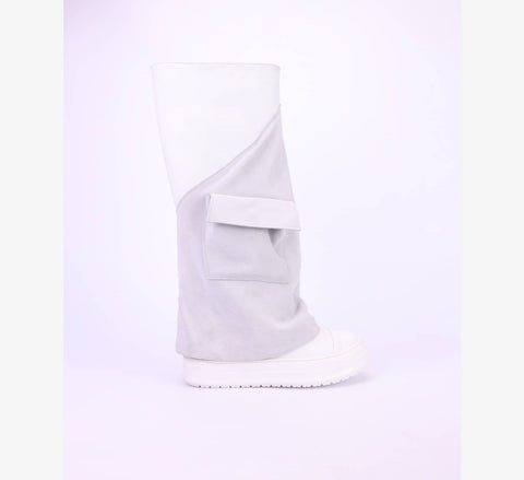 Women's high-top sneaker boots with pockets - Alex Tore 001
