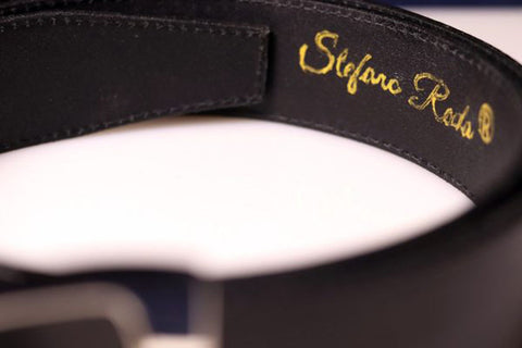 Belt - Art. Cuoio Nero Cucito Stefano Reda