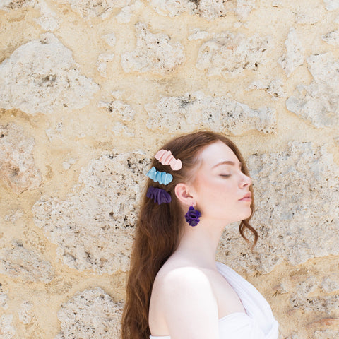 Earrings - Leather Boubganville Lidia Mallia