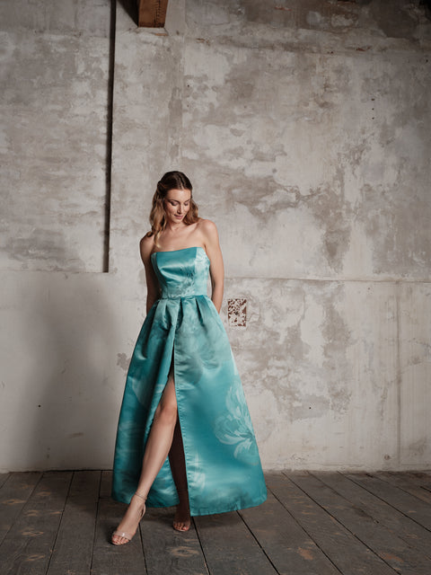 Dress - Mikado Blue Roberta Longo