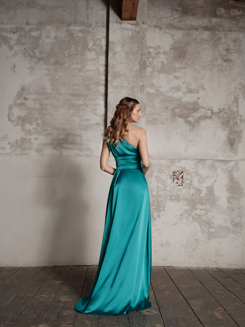 Dress - One-Shoulder Green Roberta Longo