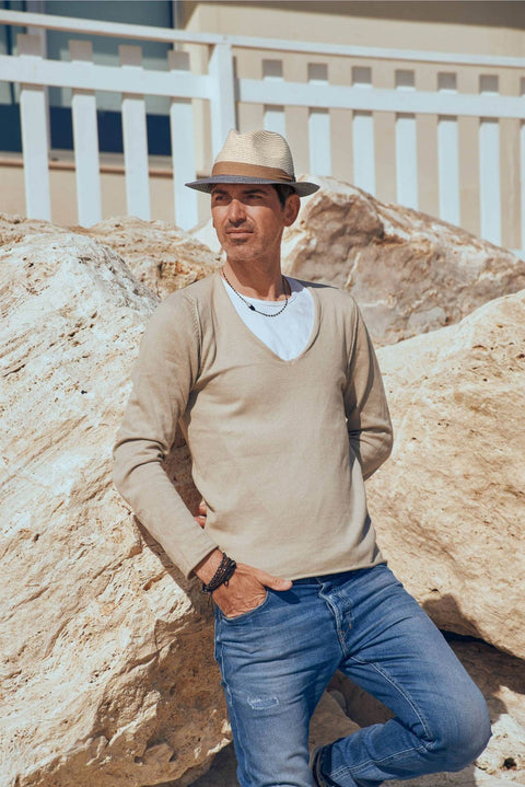 Two-tone paper jersey hat Petracci
