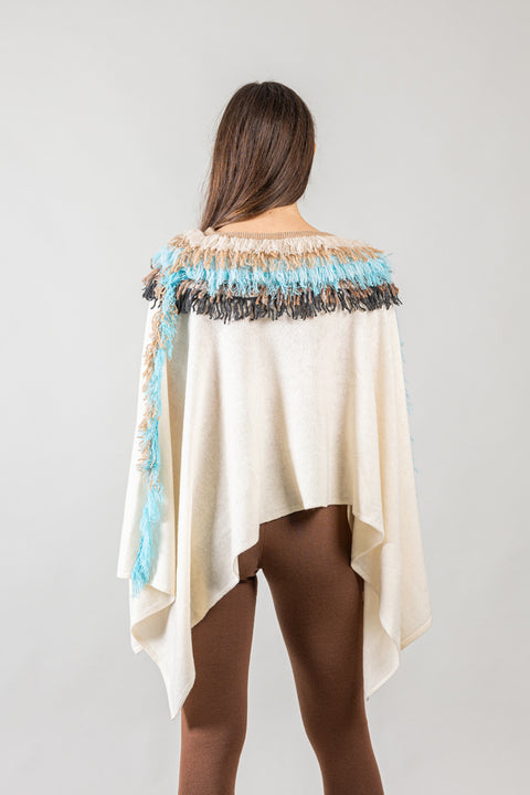 Poncho - Fringes Ivana Maiolati