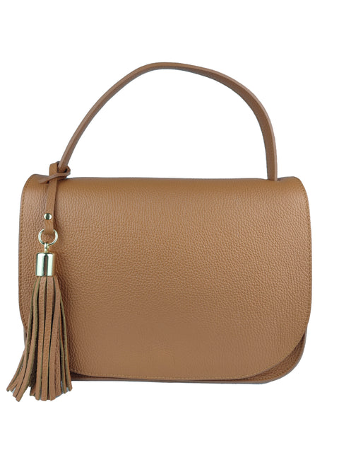 Borsa con nappa decorativa Florence Leather