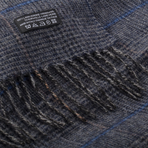 Scarve - Art. Two toned wool scarf blue Nick Bronson