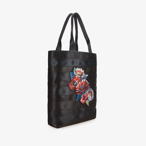Shopping Bag - Black-embroidery 959NINEFIVENINE
